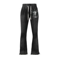 Lost Intricacy 'Black Rhinestone' Sweats