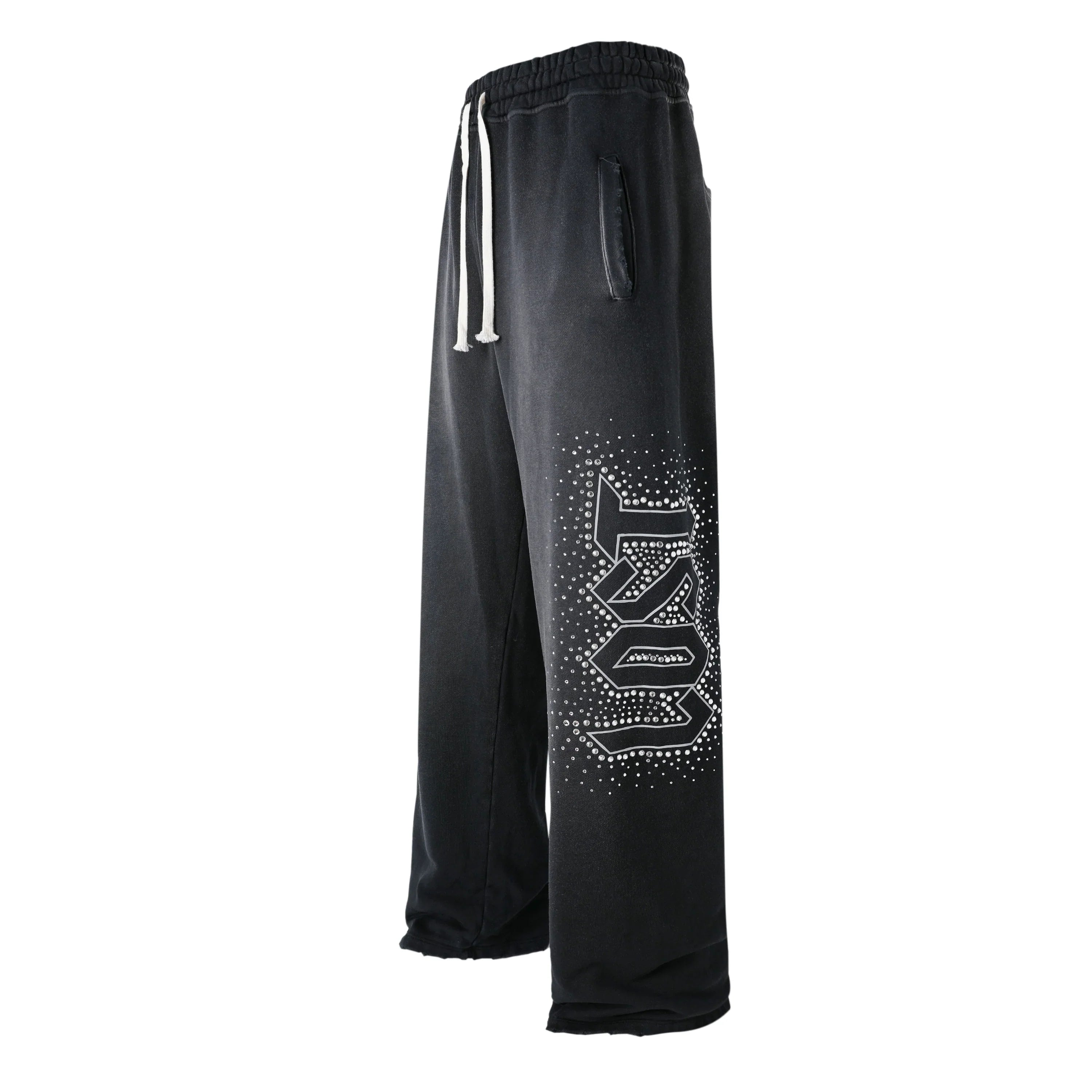 Lost Intricacy 'Inverse' Black Sweats