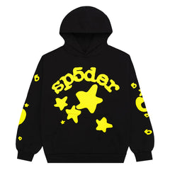 Sp5der Beluga Black/Yellow Hoodie