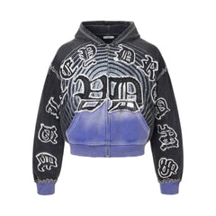 Vale Forever 'Hypnotiq' Black Zip Up Hoodie