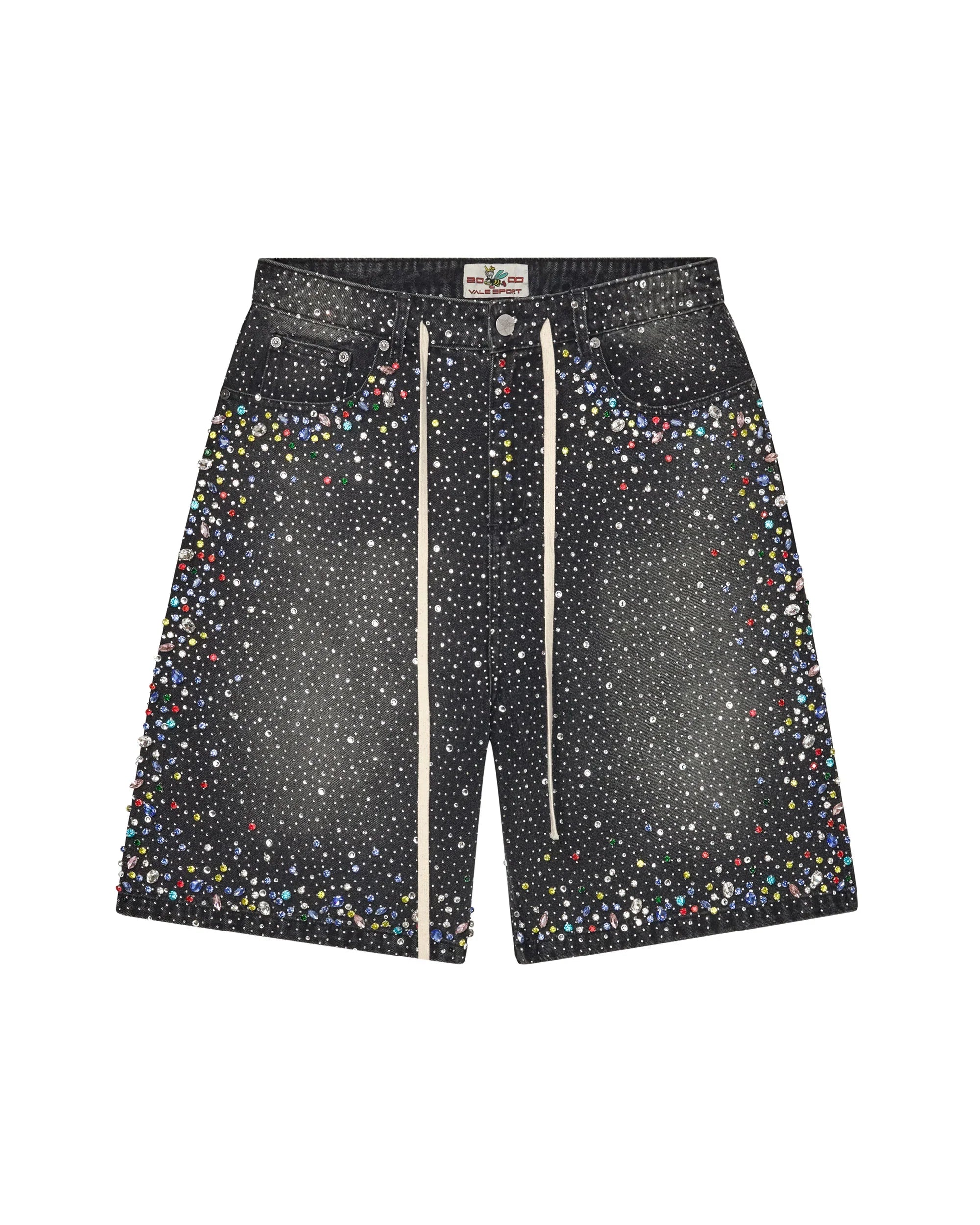 Vale Forever 'Rainstorm V2' Black Jean Shorts