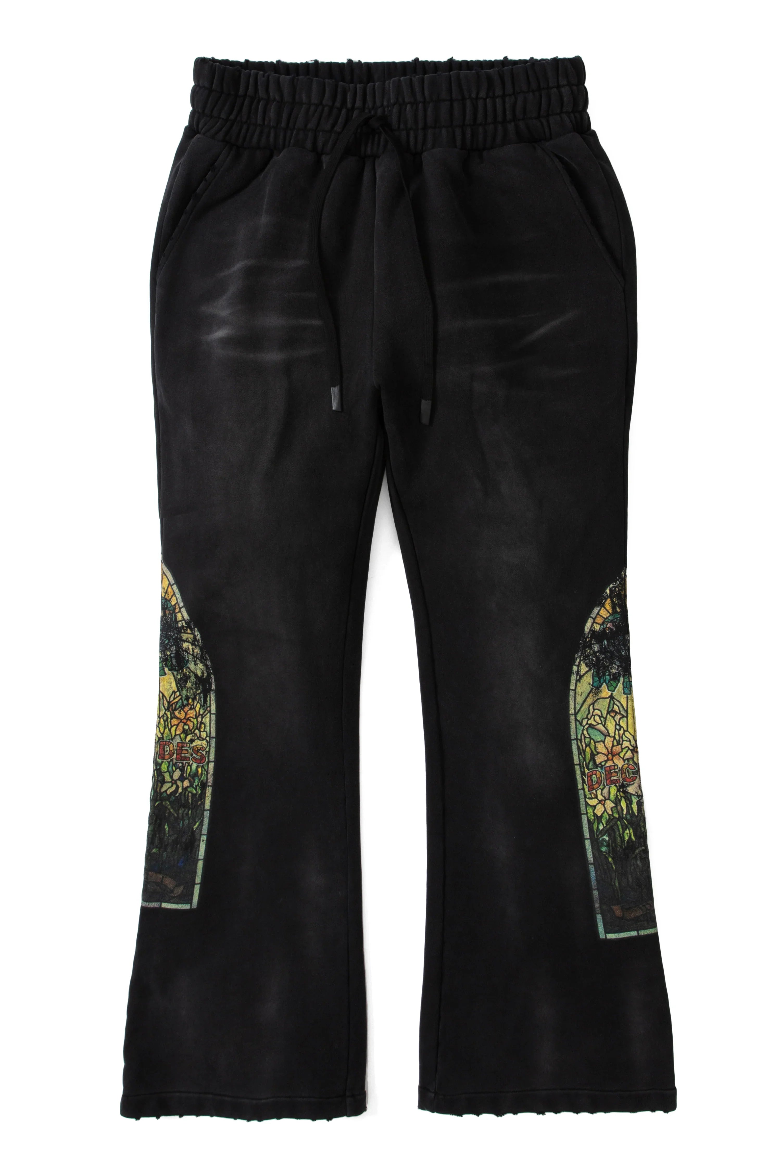 Who Decides War "Faded Glass" Black Sweats