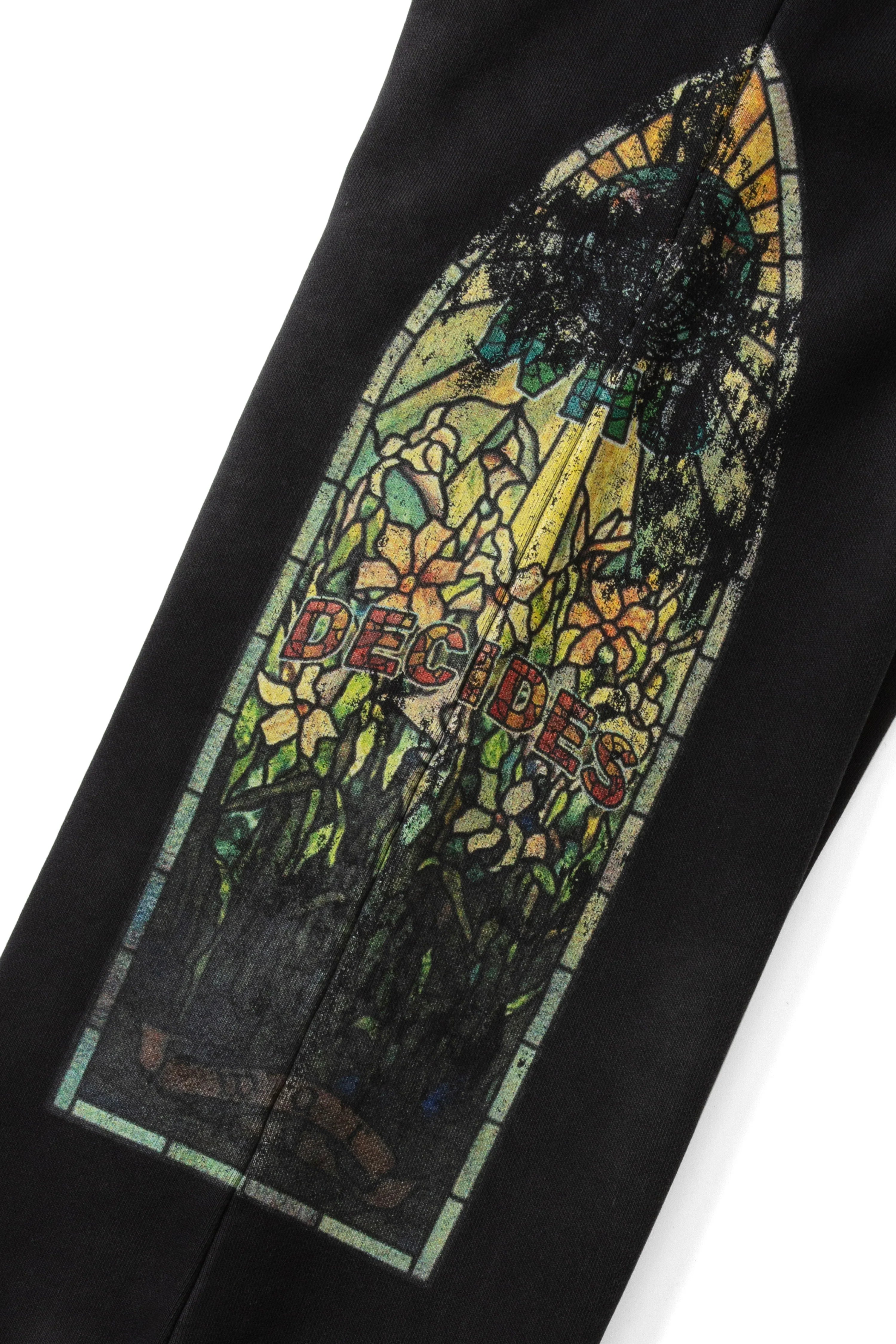 Who Decides War "Faded Glass" Black Sweats