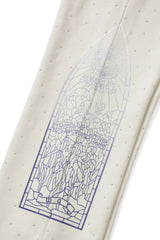 Who Decides War "Stained Glass" Cream Rhinestone Sweats