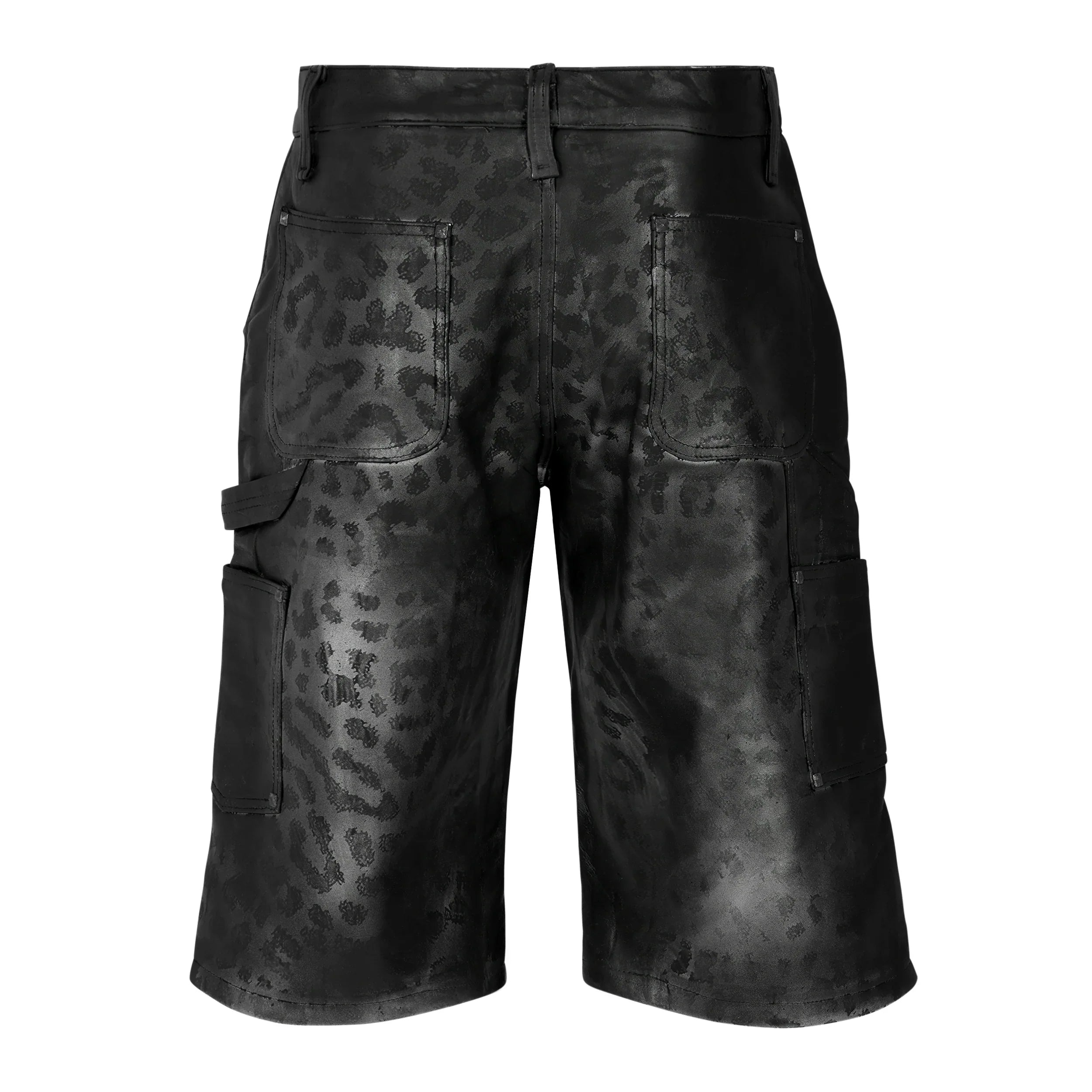 Lost Intricacy Black Panther Leather Shorts