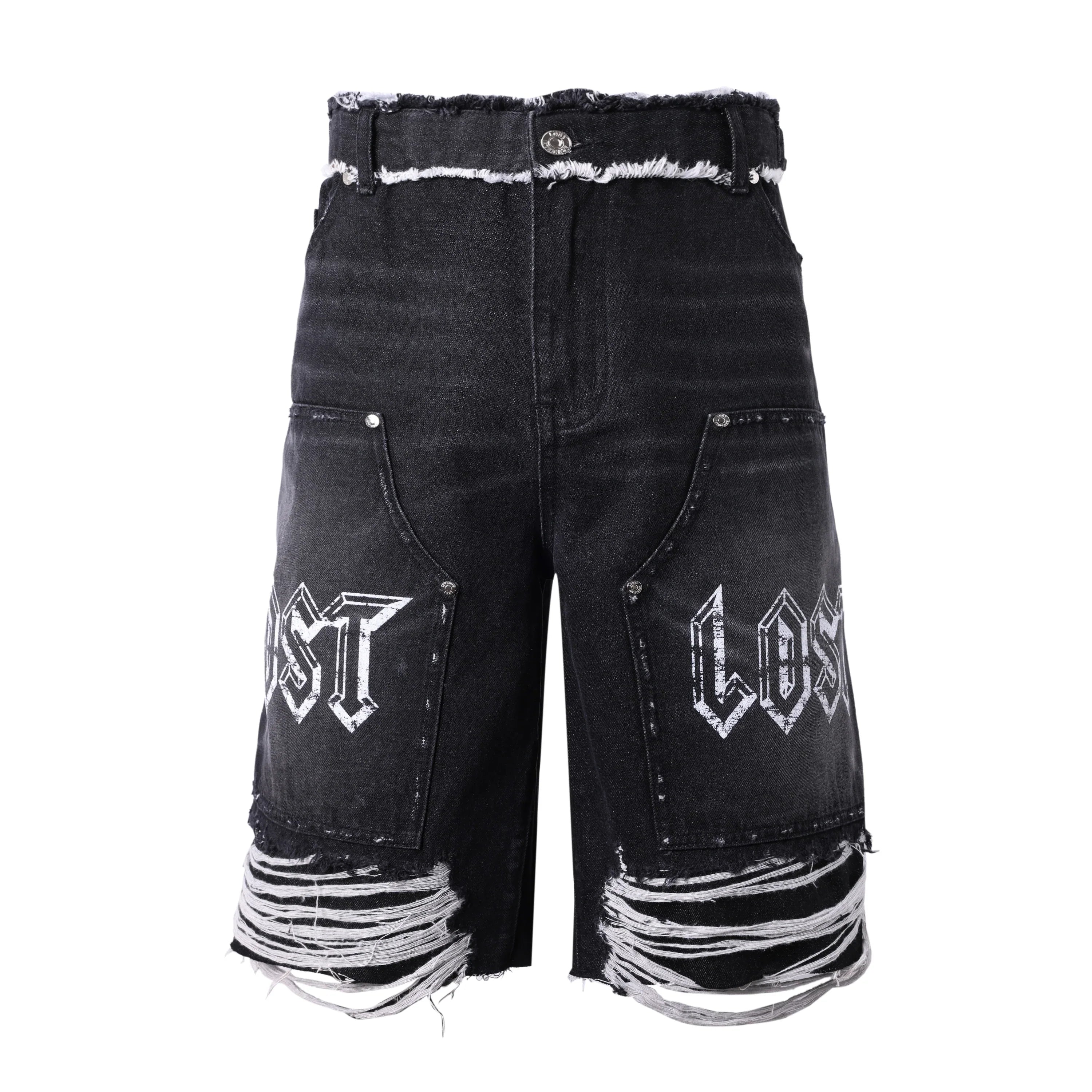 Lost Intricacy 'Shadow Carpenter' Jean Shorts