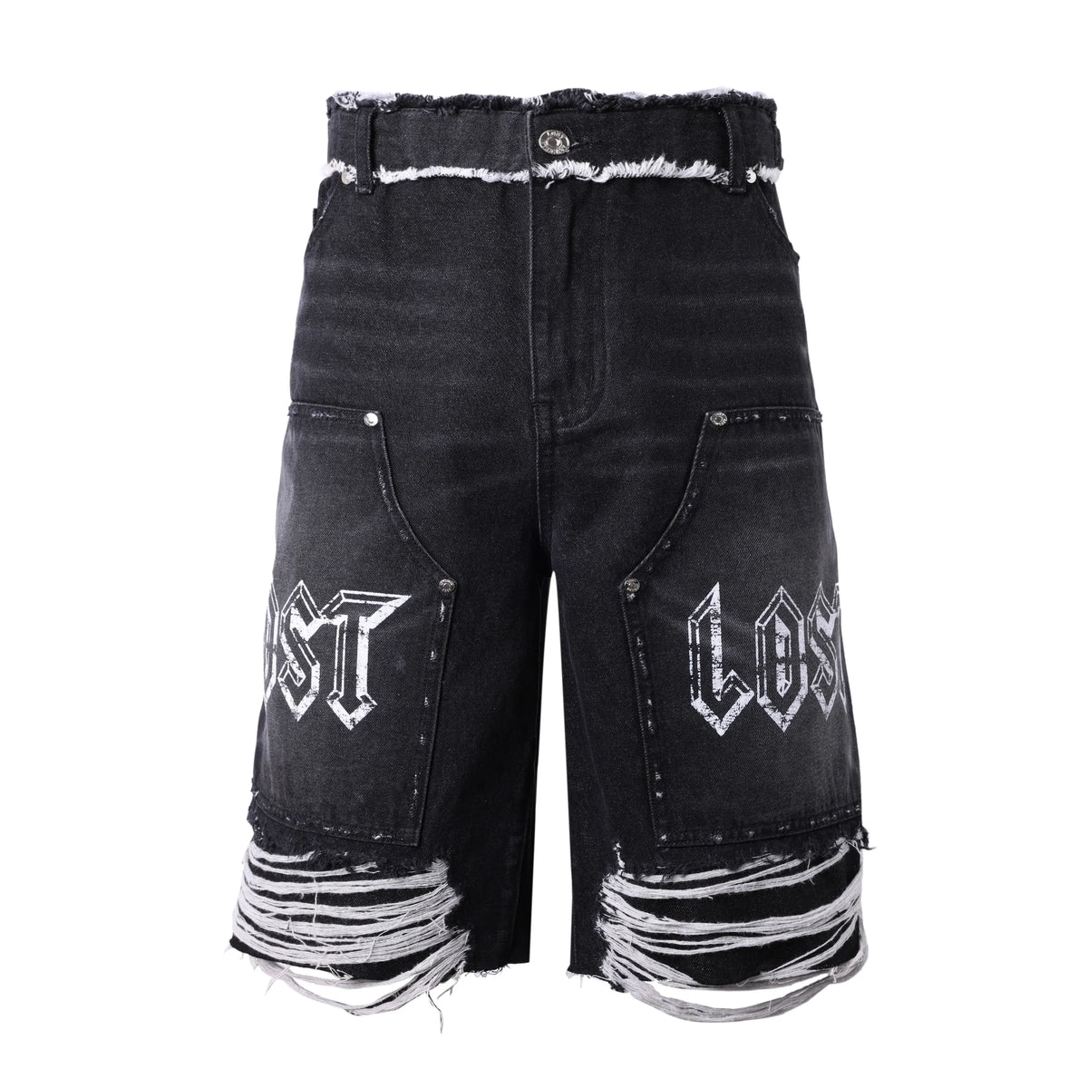 Lost Intricacy 'Shadow Carpenter' Jean Shorts