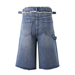 Lost Intricacy 'Blue Carpenter' Jean Shorts