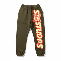 SB Studios Army Green & Yellow Logo Sweats