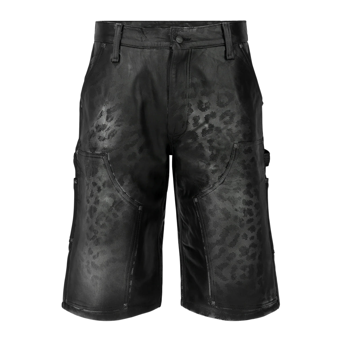 Lost Intricacy Black Panther Leather Shorts