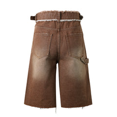Lost Intricacy 'Sandstorm Carpenter' Jean Shorts